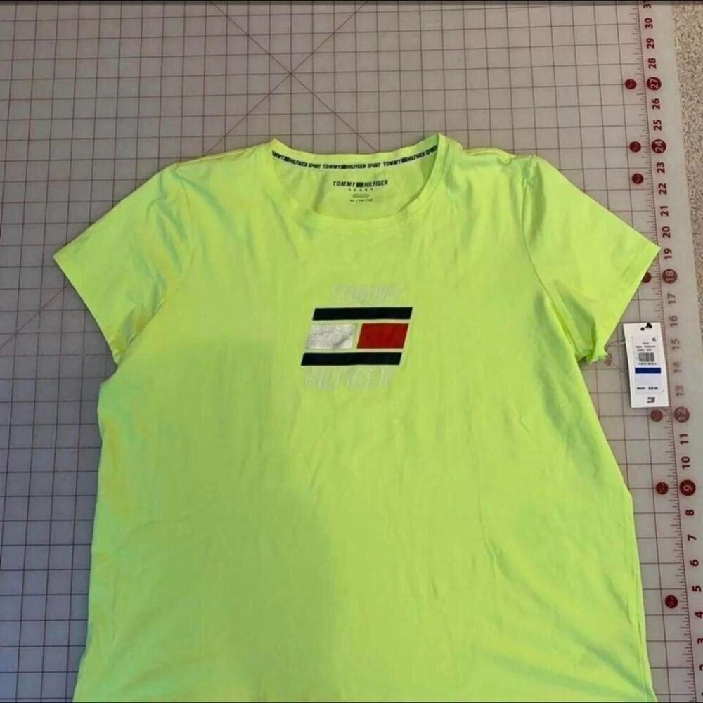 Tommy-Hilfiger Yellow and Green T-shirt